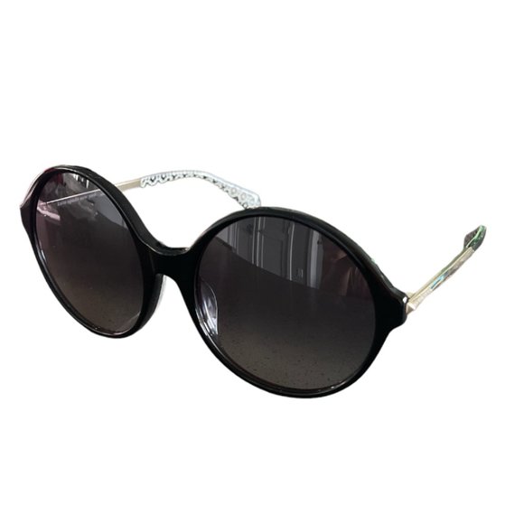 Kate Spade Women's Sunglasses Wren/G/S Round Black 58-19-140 - Picture 1 of 10